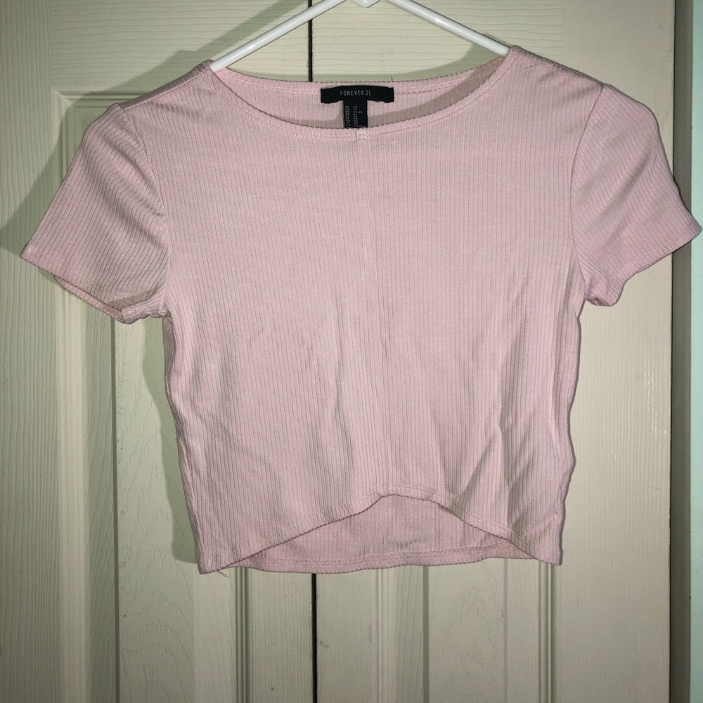 Forever 21 light pink crop top